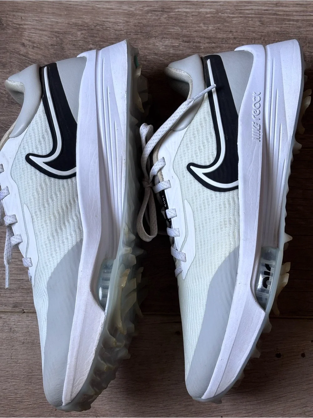 Nike Air Zoom Infinity Tour Next White & Green Golf Shoes Sz 9 - Picture 5 of 7